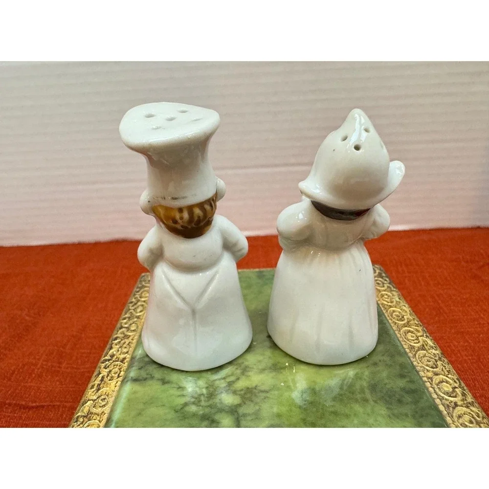 Vintage Dutch Boy and Girl Salt and Pepper‎ Shakers Porcelain Japan Hand Painted